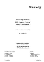 Bedienungsanleitung EMP-Freigabe-Terminal CARD STAR /protect