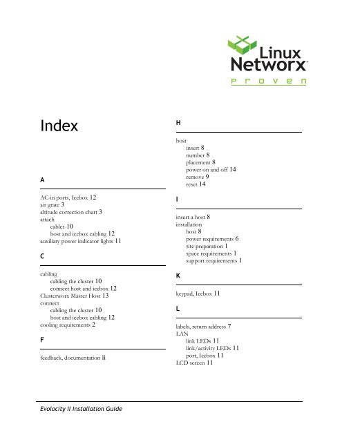 Evolocity II Installation Guide.book - Abel Keogh