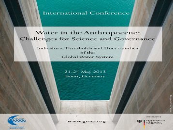 Water In the Anthropocene Challenges for Science and ... - GWSP