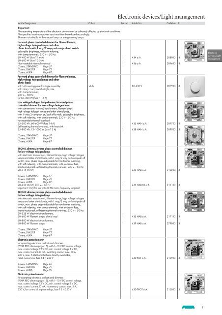 PEHA Product Catalogue 2008 - US Ship Supply