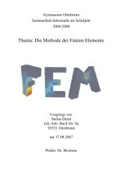 Methode der Finiten Elemente - Brichzin