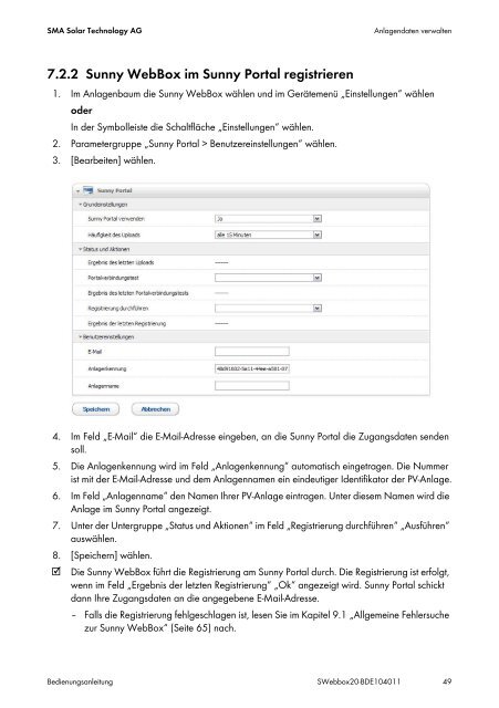 Bedienungsanleitung Webbox Bluetooth