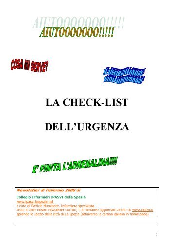 check-list urgenza - IPASVI - La Spezia - Laspezia.net