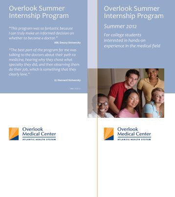 Overlook Summer Internship Program Overlook Summer Internship ...