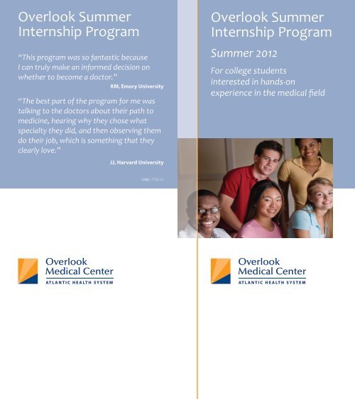 Overlook Summer Internship Program Overlook Summer Internship ...