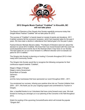 2012 Gingolx Music Festival Announcement.pdf - Nisga'a Lisims ...