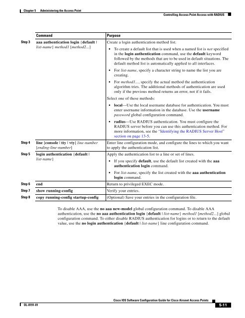 Cisco IOS Software Configuration Guide for Cisco Aironet Access ...