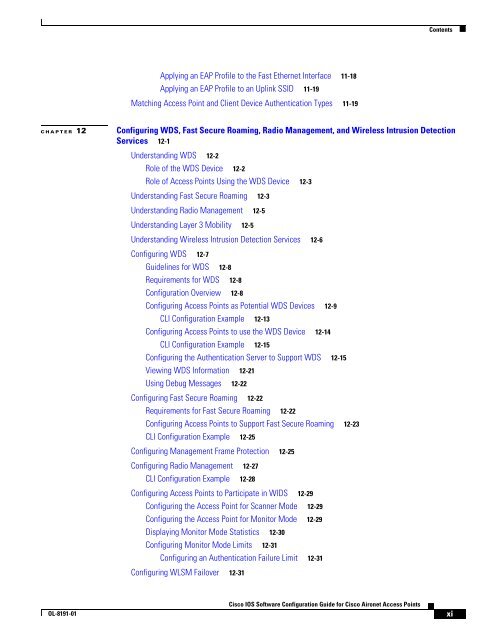 Cisco IOS Software Configuration Guide for Cisco Aironet Access ...