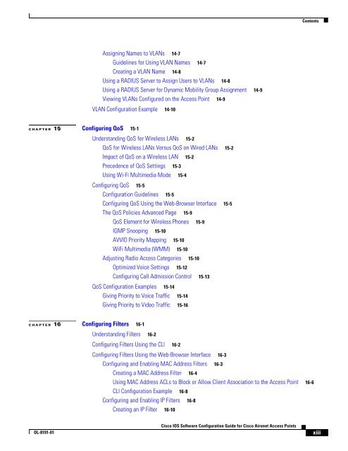 Cisco IOS Software Configuration Guide for Cisco Aironet Access ...