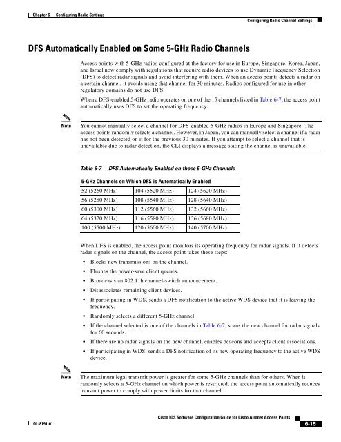 Cisco IOS Software Configuration Guide for Cisco Aironet Access ...