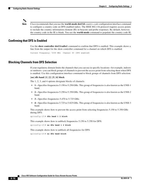 Cisco IOS Software Configuration Guide for Cisco Aironet Access ...