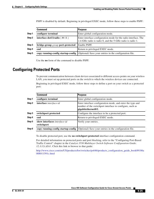 Cisco IOS Software Configuration Guide for Cisco Aironet Access ...