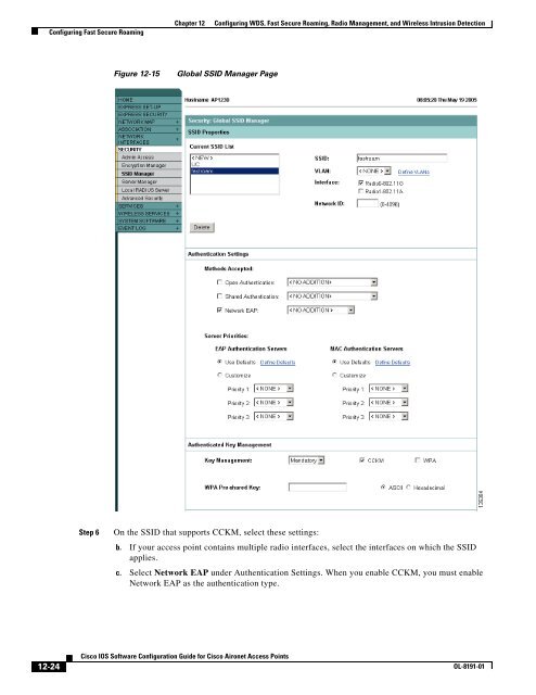 Cisco IOS Software Configuration Guide for Cisco Aironet Access ...