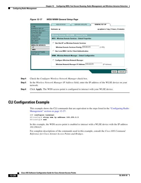 Cisco IOS Software Configuration Guide for Cisco Aironet Access ...
