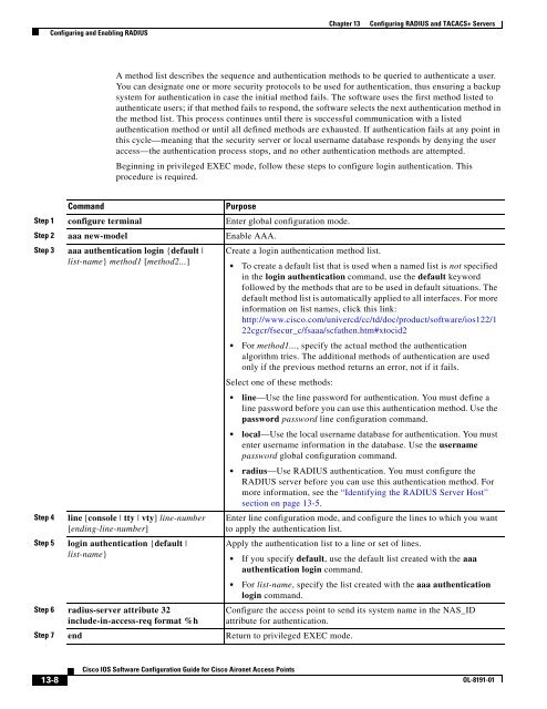 Cisco IOS Software Configuration Guide for Cisco Aironet Access ...