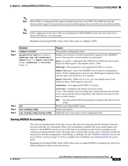 Cisco IOS Software Configuration Guide for Cisco Aironet Access ...