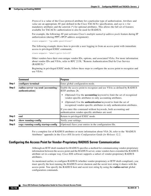 Cisco IOS Software Configuration Guide for Cisco Aironet Access ...