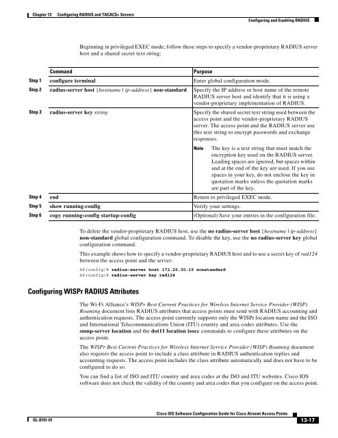 Cisco IOS Software Configuration Guide for Cisco Aironet Access ...