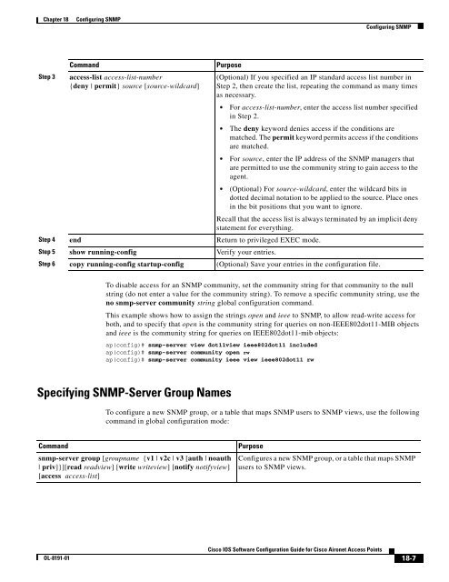 Cisco IOS Software Configuration Guide for Cisco Aironet Access ...