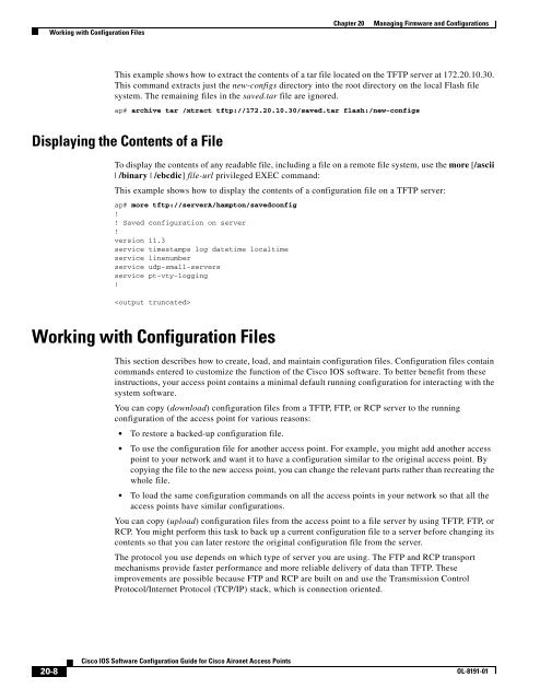 Cisco IOS Software Configuration Guide for Cisco Aironet Access ...