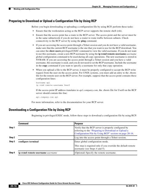 Cisco IOS Software Configuration Guide for Cisco Aironet Access ...