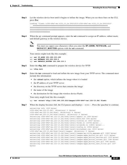 Cisco IOS Software Configuration Guide for Cisco Aironet Access ...
