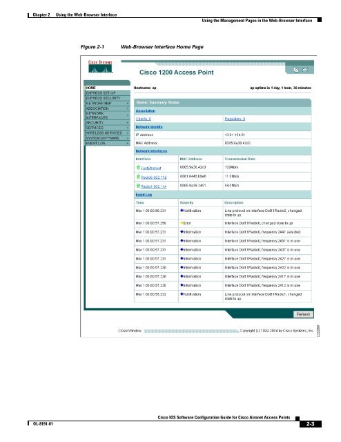 Cisco IOS Software Configuration Guide for Cisco Aironet Access ...