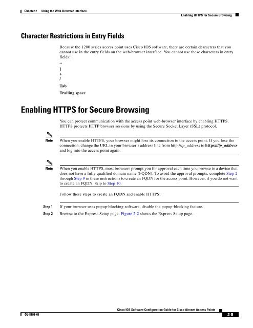 Cisco IOS Software Configuration Guide for Cisco Aironet Access ...