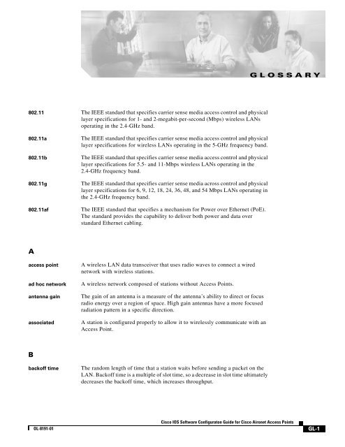 Cisco IOS Software Configuration Guide for Cisco Aironet Access ...