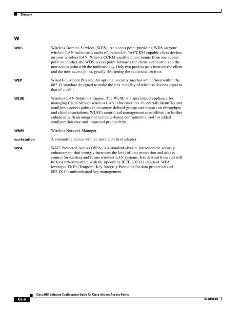 Cisco IOS Software Configuration Guide for Cisco Aironet Access ...