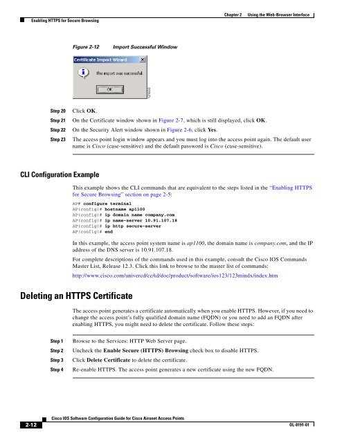 Cisco IOS Software Configuration Guide for Cisco Aironet Access ...