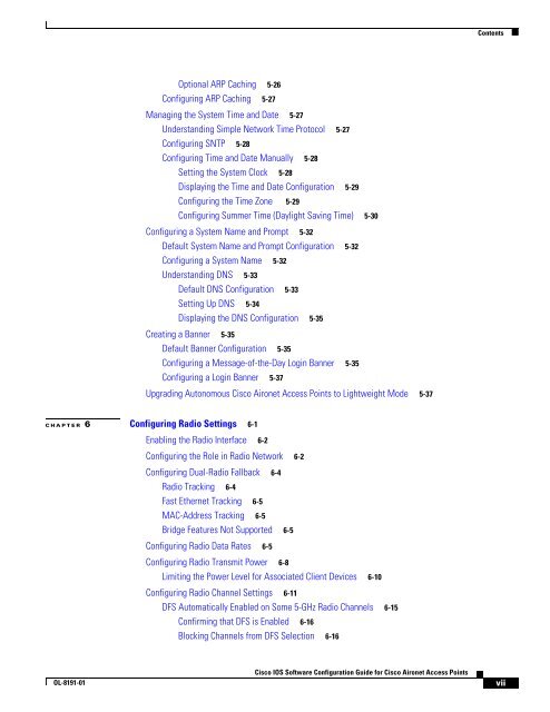 Cisco IOS Software Configuration Guide for Cisco Aironet Access ...