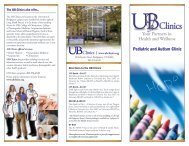 Your Partners in Health and Wellness - University of Bridgeport