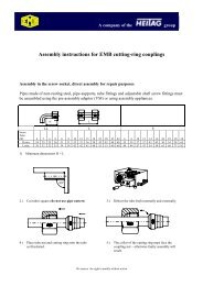 Assembly instructions for EMB cutting-ring couplings