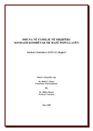 DHUNA NÃ FAMILJE NÃ SHQIPÃRI: SONDAZH ... - Milika Dhamo