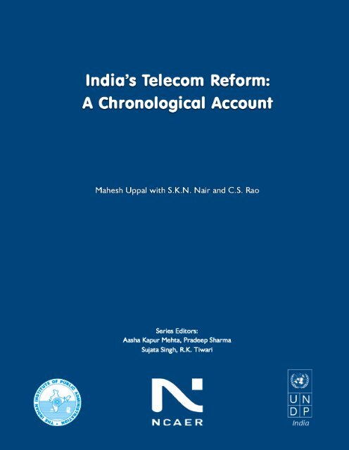India's Telecom Reform - Indian Institute of Public Administration