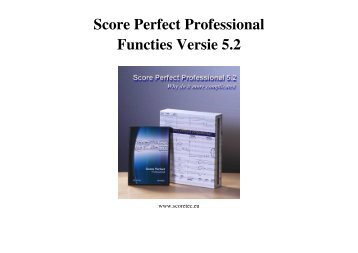 SPP 5.2 nieuw functies - Score Perfect