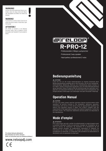 R-PRO-12 - Reloop