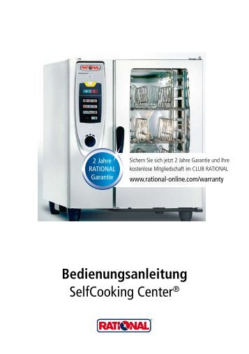 Bedienungsanleitung SelfCooking CenterÂ® - New Gastroline GmbH