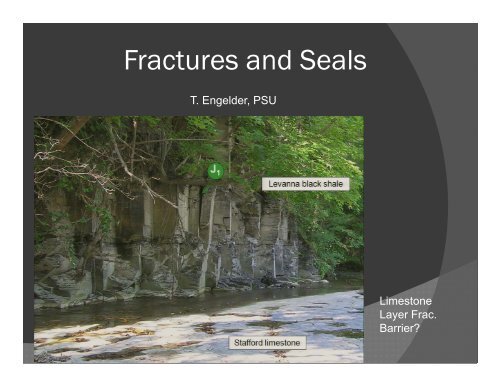 Developing the Marcellus Shale: p g Geologic Considerations and ...