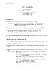 Dr. Kioh Kim - University of Louisiana at Monroe