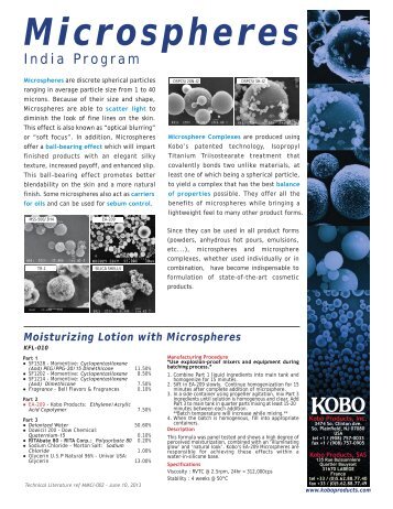 Microspheres - Kobo Products Inc.