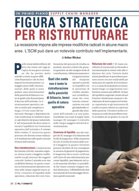 figura strategica per ristrutturare - Euromerci