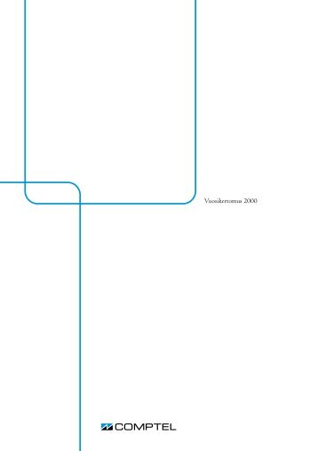 Vuosikertomus 2000, pdf - Comptel