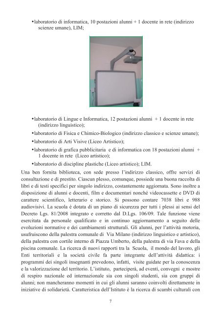 piano di studio dell'indirizzo linguistico - Liceo Platone