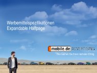 Expandable Halfpage Ad - mobile.de Advertising