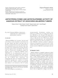 antihyperglycemic and antidyslipidemic activity of aqueous extract