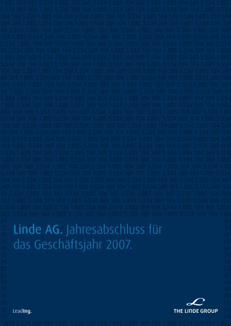 Linde AG. Jahresabschluss fÃ¼r das GeschÃ¤ftsjahr ... - The Linde Group