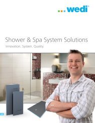 Shower & Spa System Solutions - Wedi