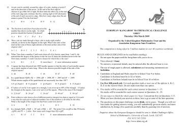 UKMT UKMT UKMT - United Kingdom Mathematics Trust ...